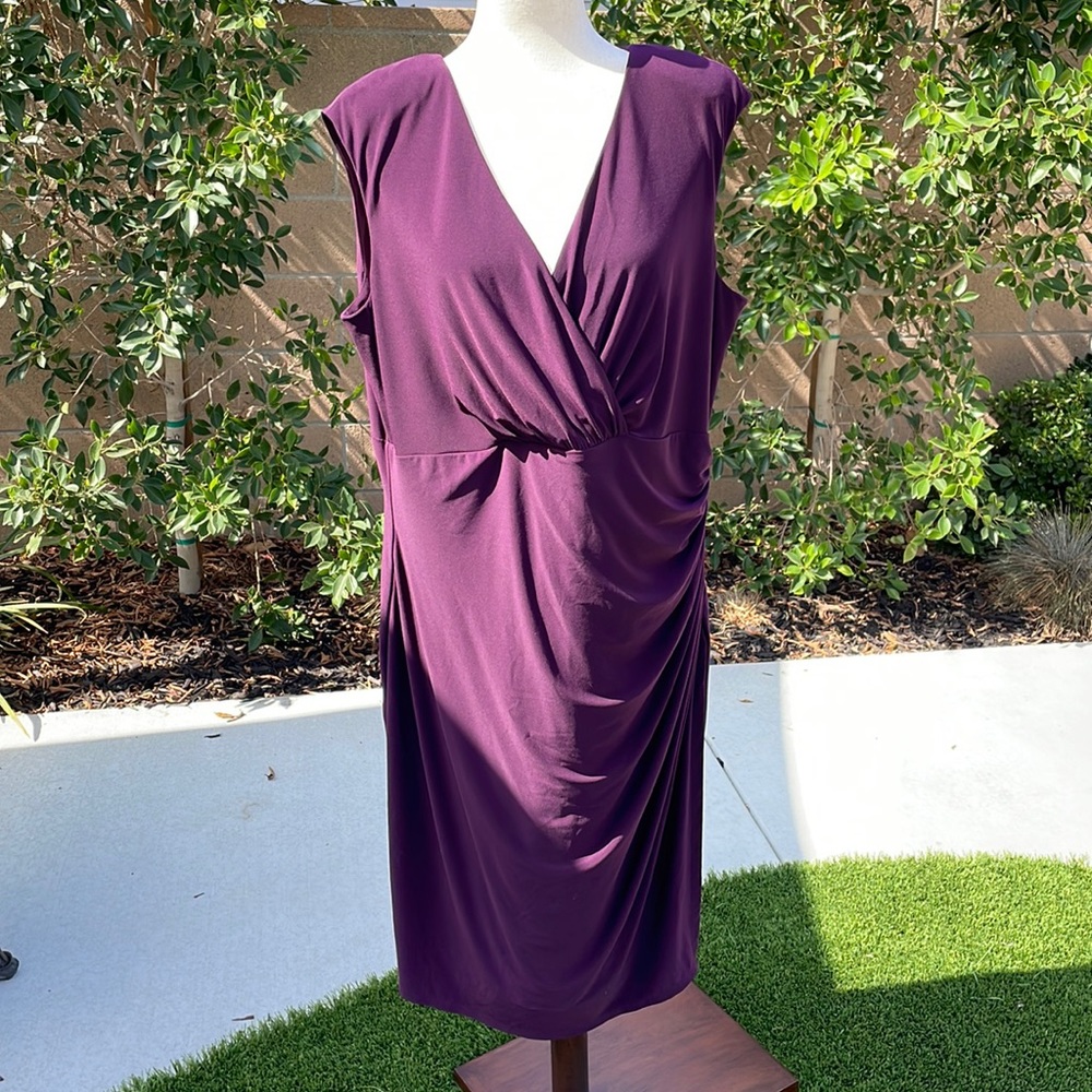 Plum colored cocktail dress